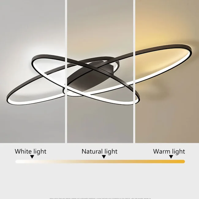 70W Modern Ceiling Light Dimmable Creative Pendant Lamp Dining Room Fixture LED Chandelier - Image 3