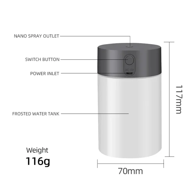 Funshing 260ML Mini Car Aroma Diffuser USB Essential Oils Purifier LED Home Appliance - Image 3